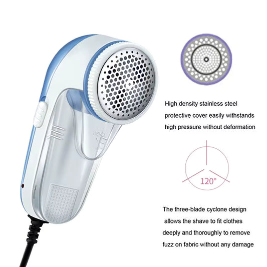 Portable Electric Lint Remover for Clothes | Powerful Fabric Shaver Removes Lint, Fuzz & Pills from Sweaters, Blankets & Jackets (Set of 1)