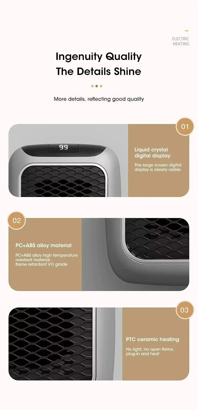 800W Electric Handy Heater with Remote Control | Plug-in Wall Outlet Mini Heater with Adjustable Thermostat | Portable Personal Space Heater for Home, Office & Bedroom (Black)